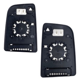 Spieg Long Arm Side Mirror Upper Glass Set for 2008-2024 Mercedes Sprinter 2500 3500 Van Heated with Backing Plate 002-811-50-33, 002-811-53-33 Pair