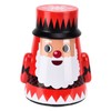 Christmas Candy Iron Box Roly Poly Design Santa Claus Snowman