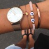 Rose Gold Bracelet Brown Textile Bracelet With Rose Gold Tortoise/Turtle