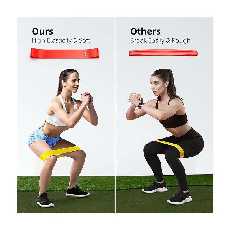 Resistance Exercise Bands, Elastic Stretch Loops, Flexbands for Pilates, Booty