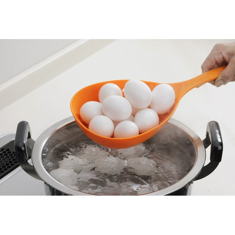 BIG STRAINER SPOON Pour Yellow