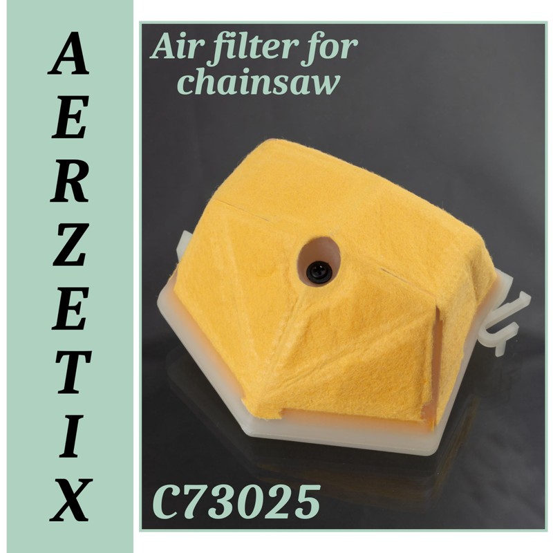 AERZETIX - C73025 - Luftfilter für Kettensägen - kompatibel mit