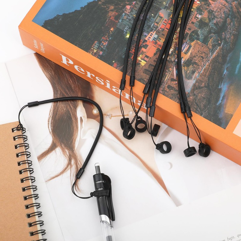 8pcs Elastic Tether Lanyard, 9.8 Inch Pen Leash Anti-Lose Stylus