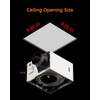 Fitop Bathroom Exhaust Fan with Light, 130 CFM 47W Ceiling