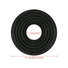 ds. distinctive style Rubber Reflective Reversible Folding Lens Hood Compatible with Nikon/Canon/Pentax/Sony 70-90mm Camera Lens