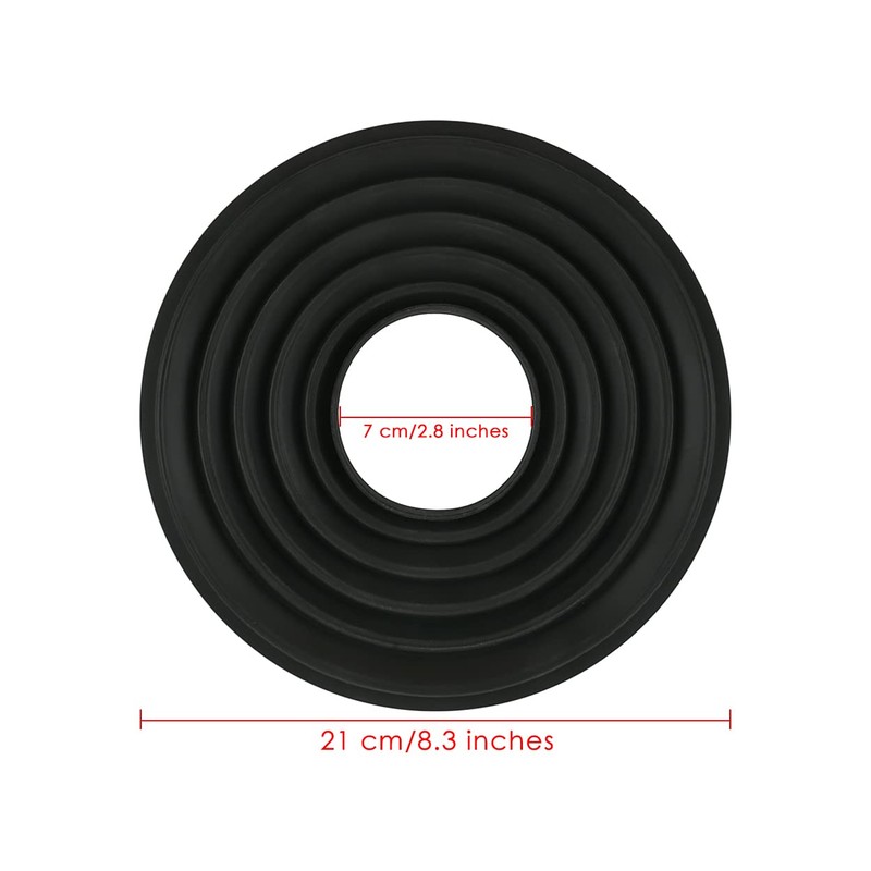 ds. distinctive style Rubber Reflective Reversible Folding Lens Hood Compatible