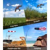 Sinyoeer 18FT Telescoping Wind Sock Pole, Fiberglass Flag Pole Pole