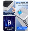 AICase Biometric Fingerprint Storage Box Portable Money Jewelry Safe Combination