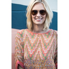 Peepers by PeeperSpecs Womens Ultraviolet Polarized, No Correction Aviator Sunglasses, Gold, +0.00