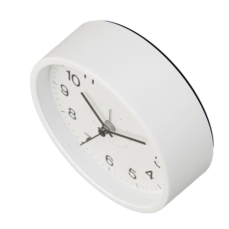 Nitori 8171487 Quiet Second Hand Table Clock SW 006TG White