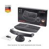 Perixx PERIDUO-606 Wireless Mini Ergonomic Keyboard with Portable Vertical Mouse