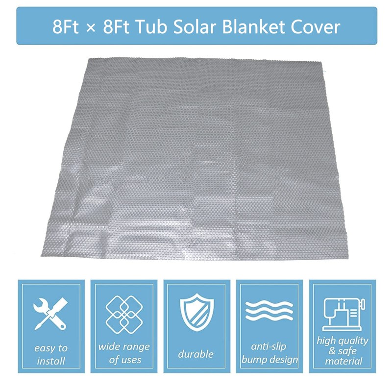Hot Tub Bubble Blanket - 8 x 8 FT 16-Mil