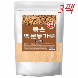 엄마애손 Roasted domestic Macmundong Macmundong root powder powder tea 300gX3 packs / 볶은 국내산 맥문동 멕문동 뿌리 분말 가루 차 300gX3팩