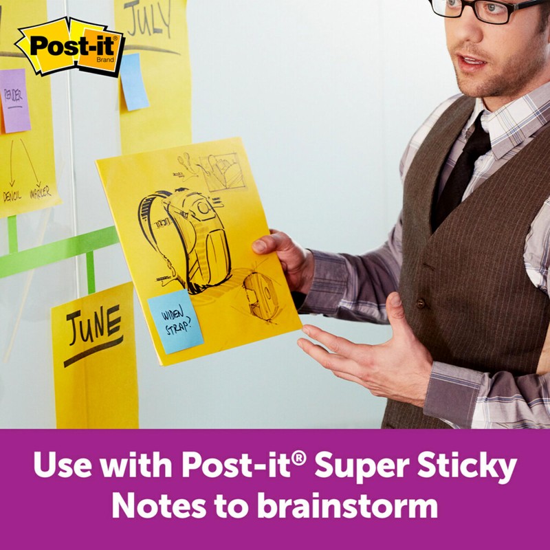 Post-it Notes Big Pad Super Sticky Notes, 11" X 11",