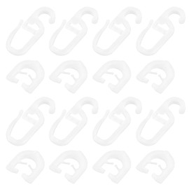 Create idea 50 Pairs White Plastic Curtain Sliders Compatible with Scania Truck R-s Series Curtains Household Sliding Curtain Hanging Ring Door Curtains