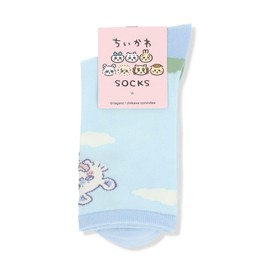 [Naigui] Chiikawa Momonga 03197012 3197012-224-60 60. Momonga Women's Character Socks, Mesh Crew Length Socks, For Women, 60. Momonga