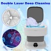 Portable Washing Machine, 15L Foldable Mini Washer & Spin Dryer,