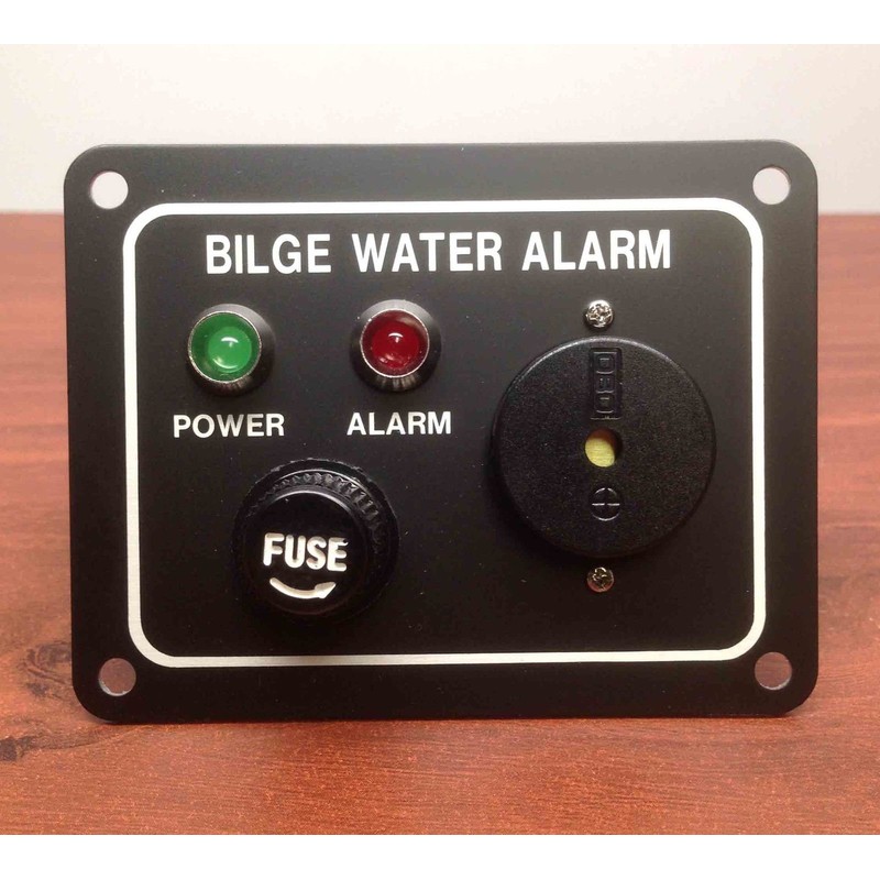 MARINE BOAT BILGE ALARM PUMP SWITCH ALUMINUM PLATE 3.25" by