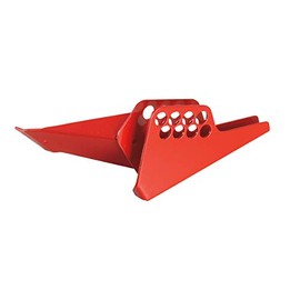 Master Lock Ball Valve Lockout, Thermoplastic, Red