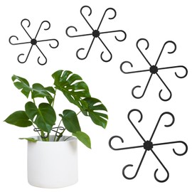 Pack of 24 Plant Support Shrub Holders, 4 Sizes Trellis Plant Supports, Reusable Plant Supports Ring, Flower Plant Support, Plant Support Gripper, Plant Clips for Support Plants