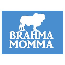 EZ-STIK Brahma Momma Sticker k576 6 inch Brahman Cattle Decal