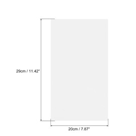 sourcing map 100 Sheets Heat Reactive Foil, 20x29cm Silver Foil Transfer Sheets Toner Reactive Foil Transfer Foil Sheets Hot Foil Stamping Paper for Crafts DIY Cardmaking Album Decoration