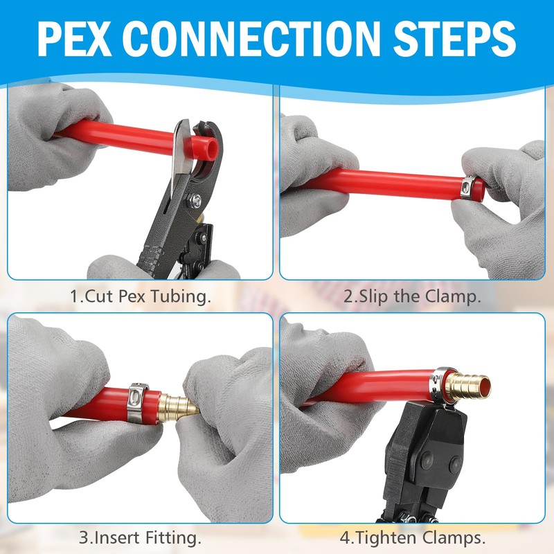 Znkiok 20 Pack 1/2 inch pex coupling Fittings, For 1/2''