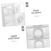 Levemolo Storage Organizer for Office Transparent Desk Organizer Box Compact