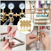 Brass Pipe Adapter, 12 Pieces 8 mm Barb x 1/2