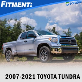 Osompar Glossy Black Outer Rear View Mirror Cover Cap Front Driver Passeger Side for Toyota Tundra 2007-2021 Toyota Sequoia