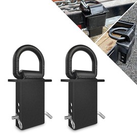 4Pcs 18000lbs Heavy Duty Removable D Ring Stake Pocket tie Down for Utility Trailers and Flatbeds Equipped with Stake Pockets Stake Pocket D-Rings - Color: 2pcs Stake Pocket D Rings