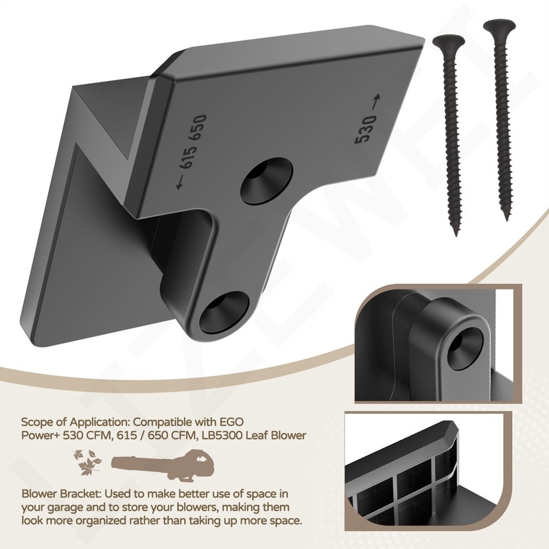 LIZEWEI Blower Wall Mount/Mounting Bracket for EGO Leaf Blower 530,