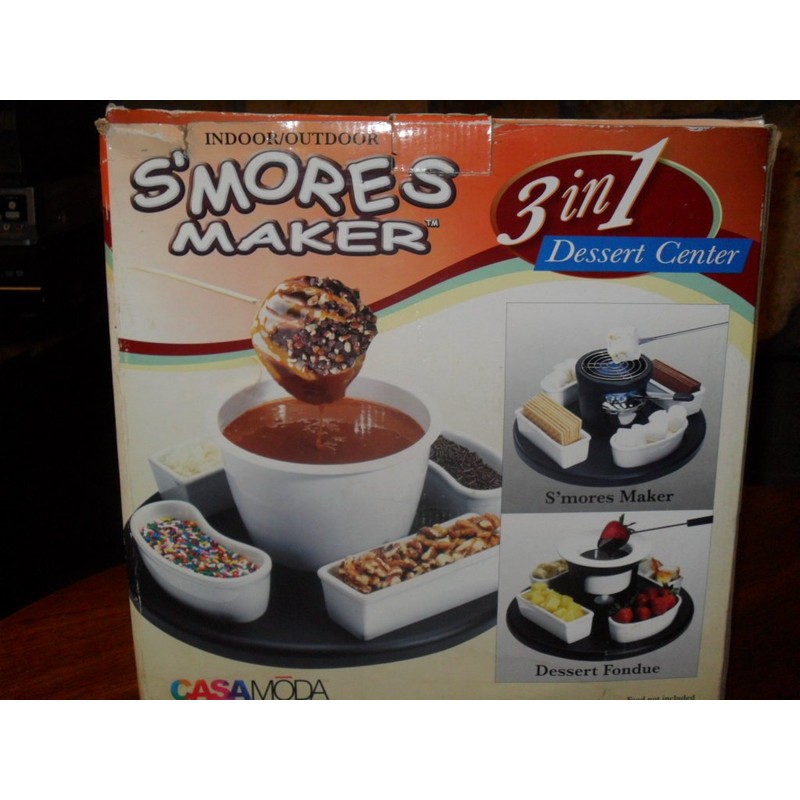 CASAMODA S'MORES MAKER 3 in 1 DESSERT CENTER