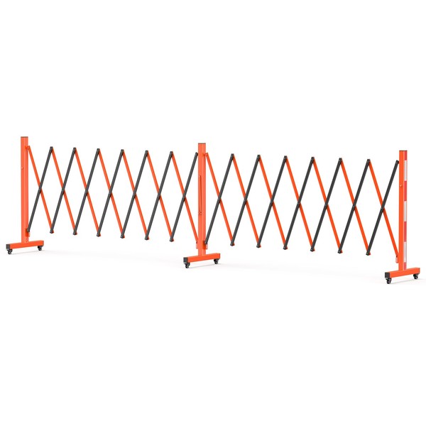 Expandable Garden Fence, 16FT Portable Folding Barricade Gate Outdoor with