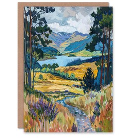 Artery8 Greeting Card Loch Lomond Scottish Landscape Nature Lover Blank For Him Or Her Art Birthday Card