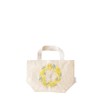 Embroidered Mini Tote Bag Mimosa Yellow Lunch Tote Lunch Box
