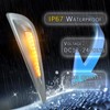 PGTOPONE Switchback White/Amber LED Front Bumper Light Daytime Running Lamp