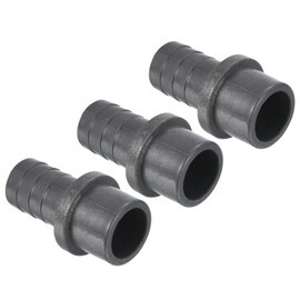 PATIKIL UPVC Reducer Pipe Fitting 25mm OD 20mm Barbed, 3 Pack Straight Coupling Adapter Connector, Grey