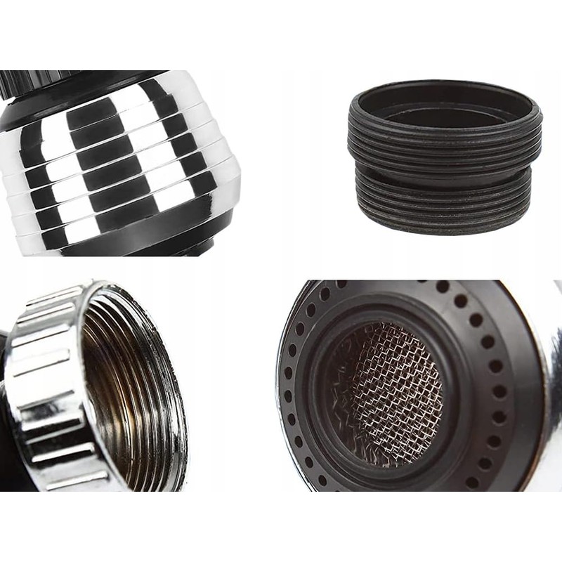 Faucet Aerator, Universal and Adjustable, Kitchen Tap Extension with 2