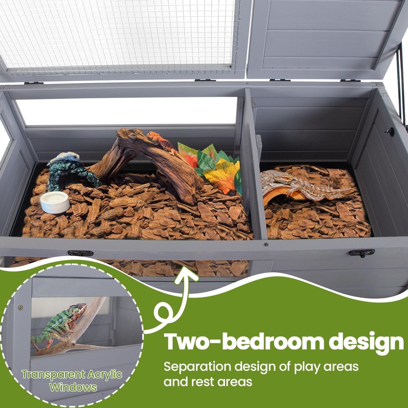 Agitree Premium Reptile Habitat Enclosure for Tortoises, Lizards, and Snakes