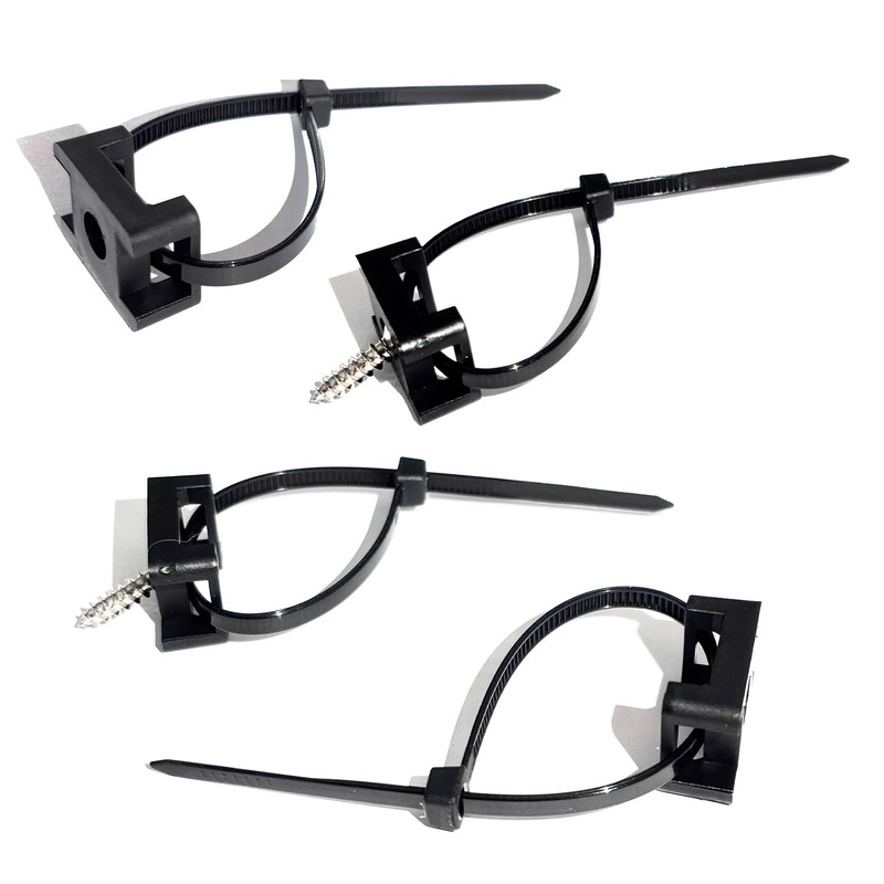 Cable Zip Tie Mounts Kit - 55 Set Wire Cable