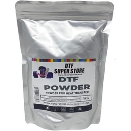 Rock Rose DTF White Powder Digital Hot Melt Adhesive - Provides Bright, Vivid Color, Durable, Water Proof and Washable. (500 G)