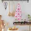 BUJSP Pink Coquette Bow Pumpkin Fall Kitchen Dish Tea Towels,