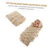 Kisangel Muslin Breathable Cotton Bath Towel for Newborns Skin Friendly