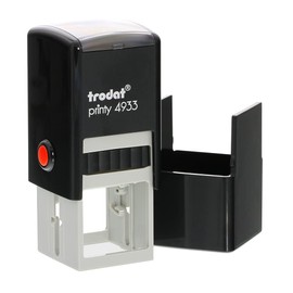 Trodat Printy 4933 Teacher Stamp Smiley Face (with dimples) – Self Inking, Red Ink