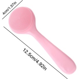 Cepillo facial de silicona GLANSI, limpiador facial manual, exfoliante respetuoso con la piel, limpieza profunda, para pieles grasas
