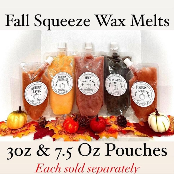 Fall/Holiday Squeeze Wax Melts - Size: 7.5 Oz, Scent: Spiced
