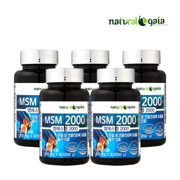 Natural Guy MSM2000 Joint Health Care Help 5 Bottles Dimethyl