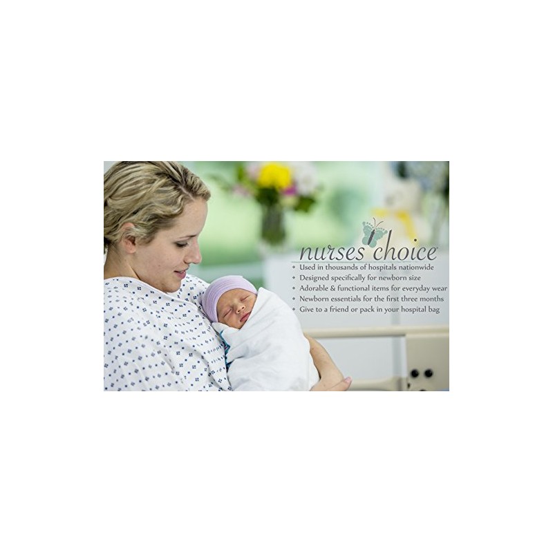 Nurses Choice Newborn Baby Navy & White Striped Hospital Hat