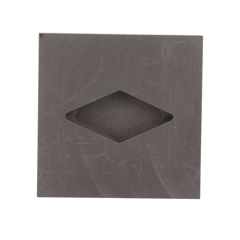 Graphite Crucible Rhombus Shape Metal Refining Scrap Melting Ingot 50